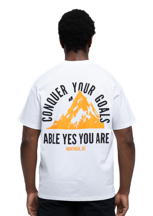 CONQUER YOUR GOALS / T-SHIRT / WHITE