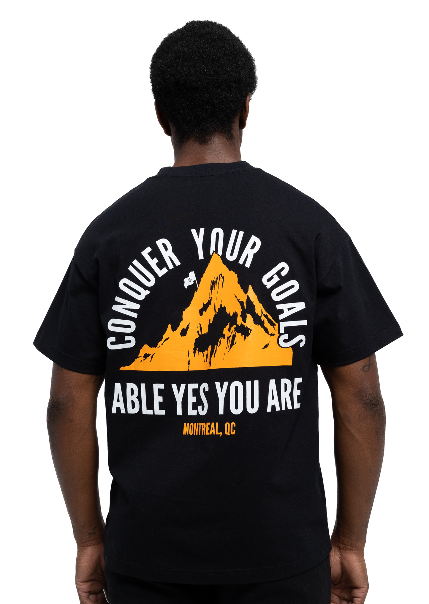 CONQUER YOUR GOALS / T-SHIRT / BLACK