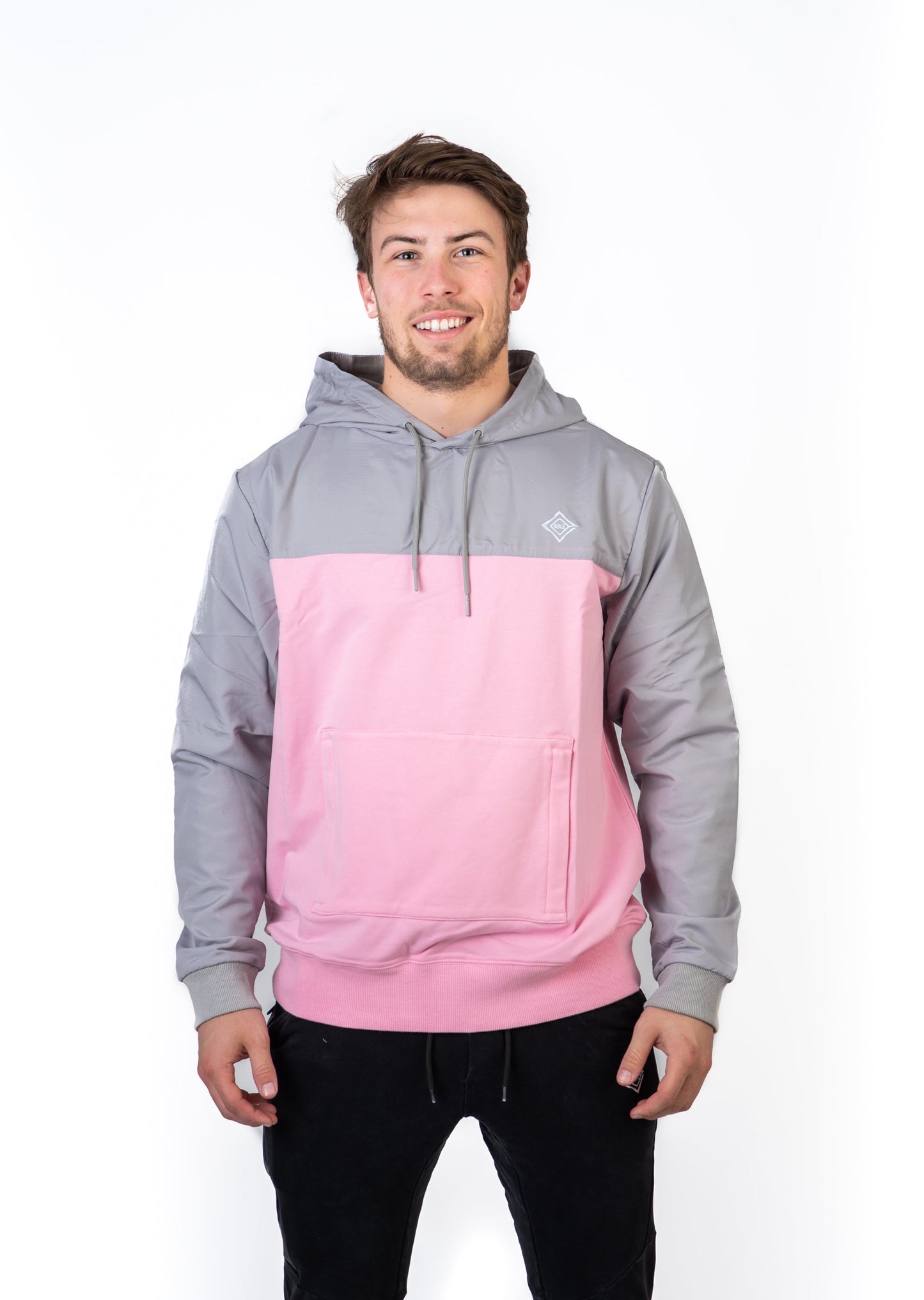 K2.0 HOODIE / PINK & GREY